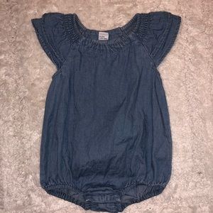 Blue jean baby outfit